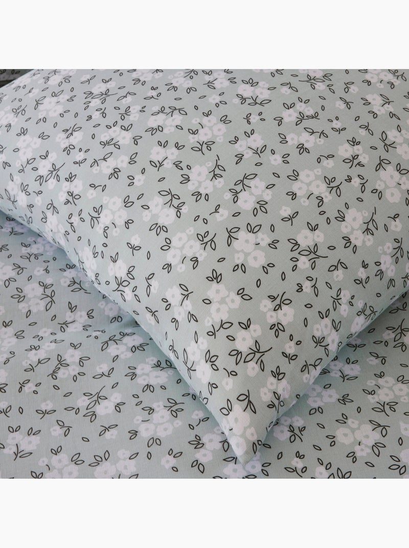 Parure housse de couette 100 % coton edana Multicolore - Kiabi