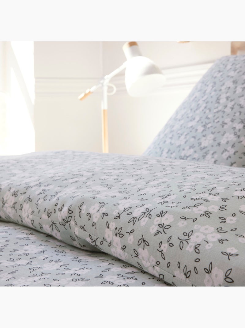 Parure housse de couette 100 % coton edana Multicolore - Kiabi