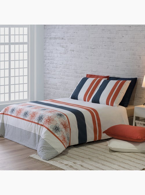 Parure housse de couette 100 % coton elegance - Kiabi