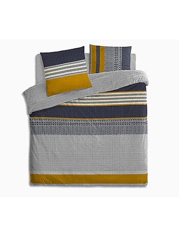 Parure housse de couette 100 % coton elka
