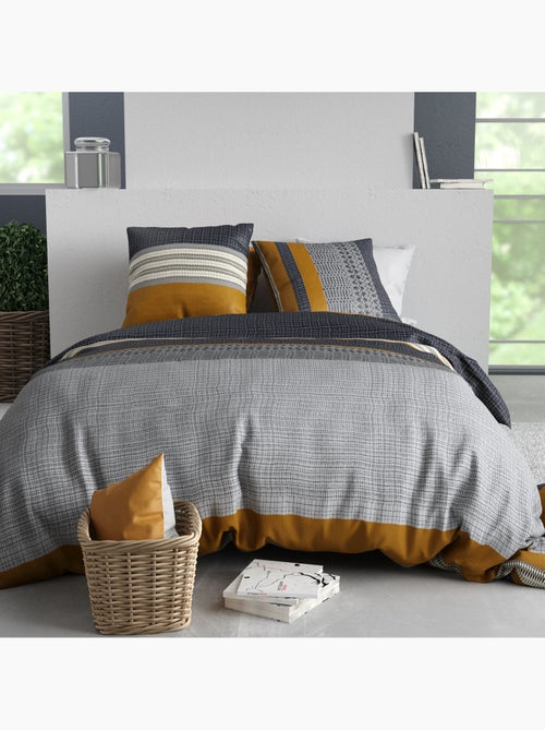 Parure housse de couette 100 % coton elka - Kiabi
