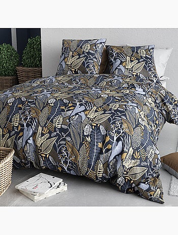 Parure housse de couette 100 % coton emali