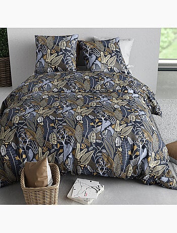 Parure housse de couette 100 % coton emali