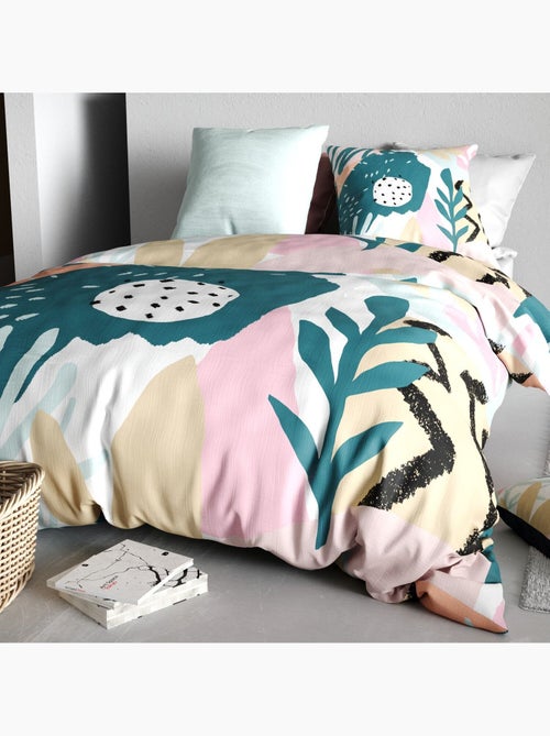 Parure housse de couette 100 % coton emilia - Kiabi