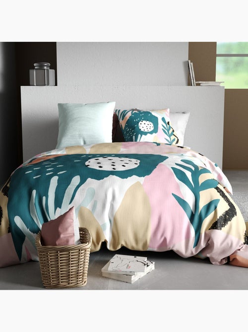 Parure housse de couette 100 % coton emilia - Kiabi