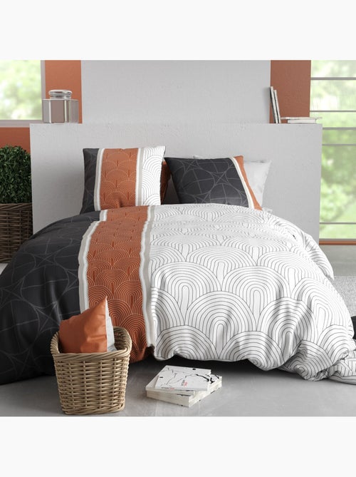 Parure housse de couette 100 % coton equinoxe - Kiabi