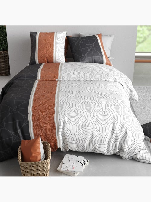 Parure housse de couette 100 % coton equinoxe - Kiabi