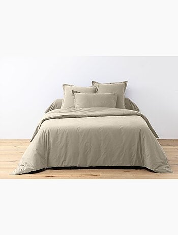Parure housse de couette 100 % coton essentiel