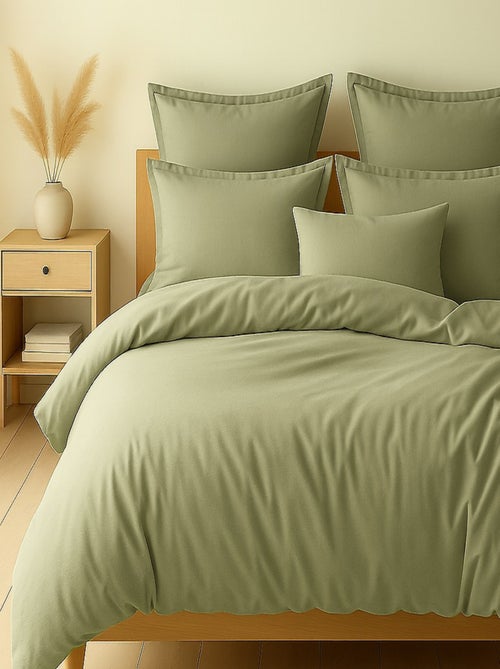 Parure housse de couette 100 % coton essentiel - Kiabi