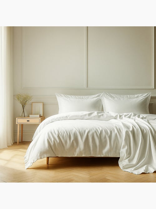 Parure housse de couette 100 % coton essentiel - Kiabi