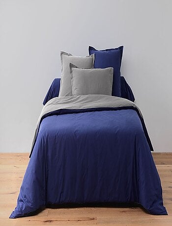 Parure housse de couette 100 % coton essentiel