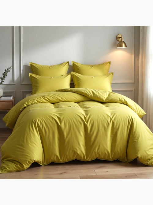 Parure housse de couette 100 % coton essentiel - Kiabi