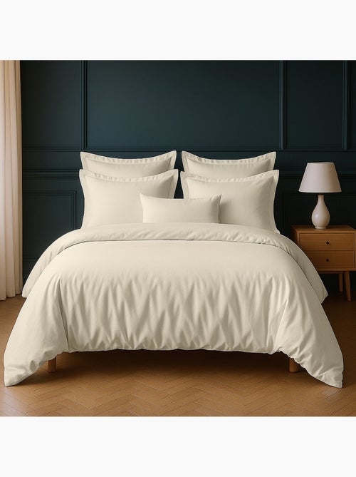 Parure housse de couette 100 % coton essentiel - Kiabi