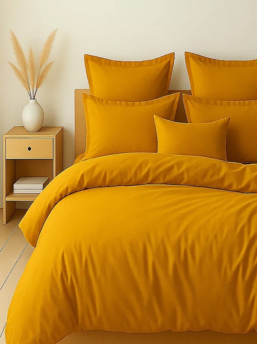 Parure housse de couette 100 % coton essentiel - Kiabi