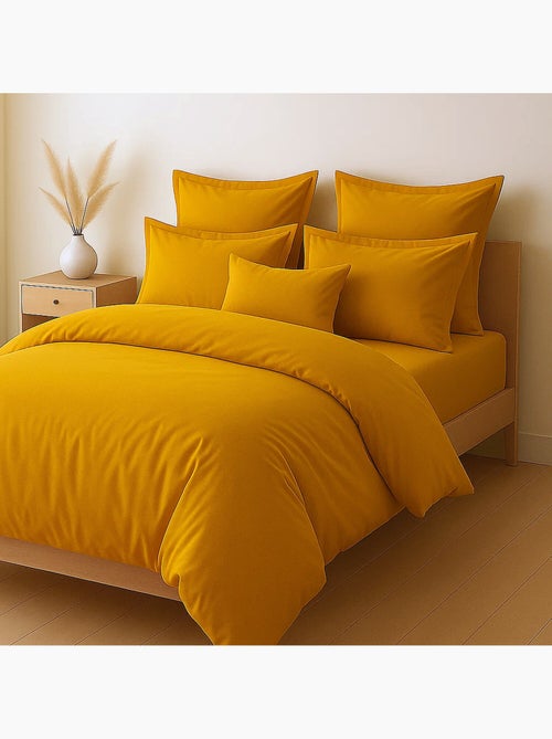 Parure housse de couette 100 % coton essentiel - Kiabi Parure housse de couette 100 % coton essentiel - Kiabi