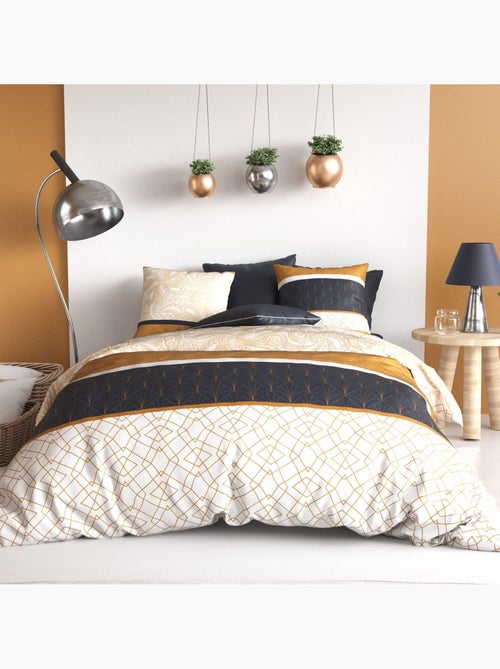 Parure housse de couette 100 % coton felora - Kiabi Parure housse de couette 100 % coton felora - Kiabi