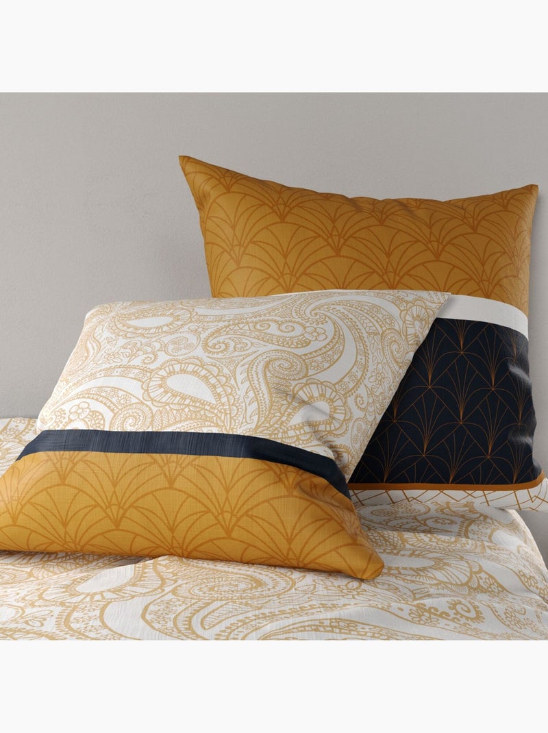 Parure housse de couette 100 % coton felora Multicolore - Kiabi