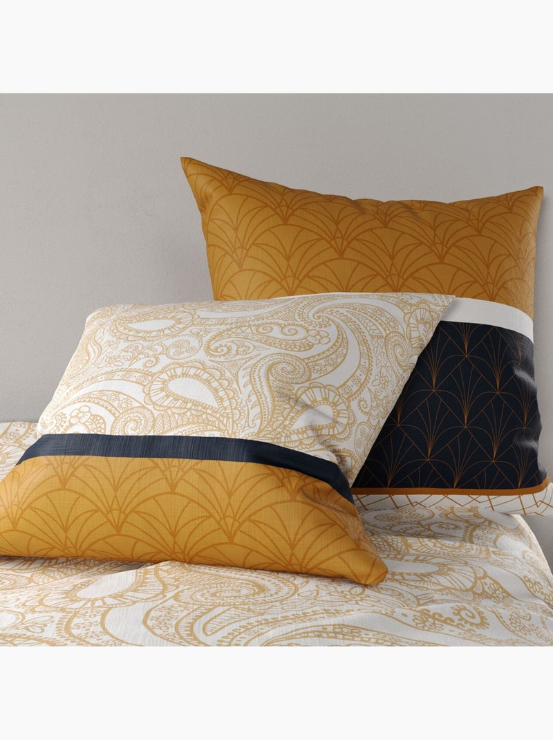 Parure housse de couette 100 % coton felora Multicolore - Kiabi