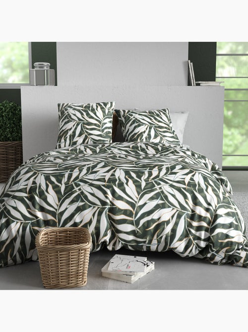 Parure housse de couette 100 % coton filverde - Kiabi