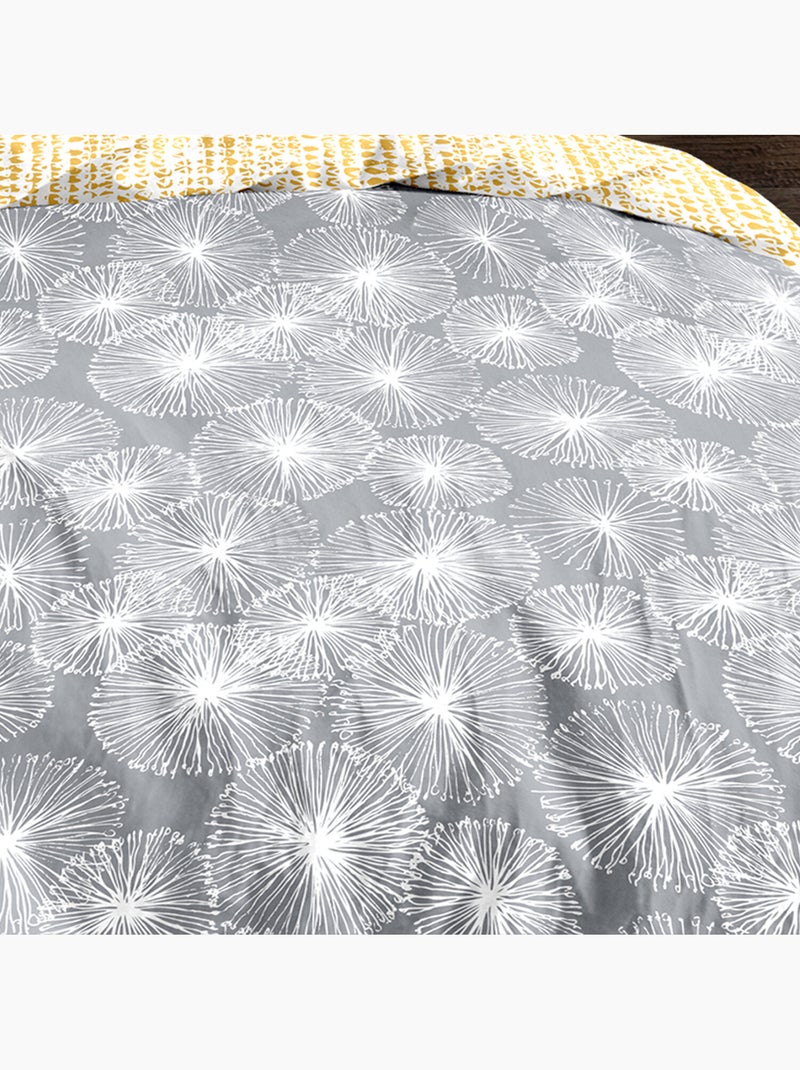Parure housse de couette 100 % coton flight Gris - Kiabi