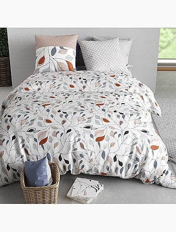 Parure housse de couette 100 % coton flolia