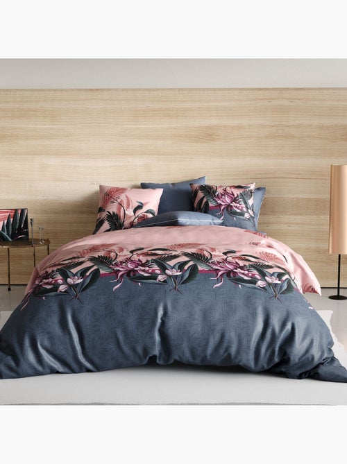 Parure housse de couette 100 % coton flora - Kiabi Parure housse de couette 100 % coton flora - Kiabi