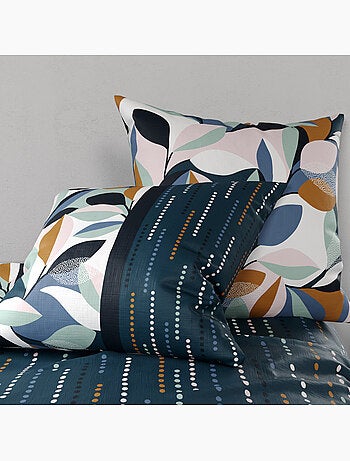 Parure housse de couette 100 % coton floris