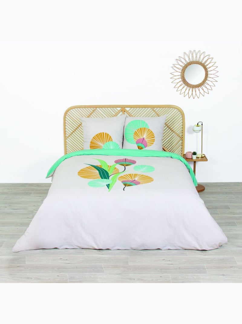 Parure housse de couette 100 % coton gana Bleu - Kiabi