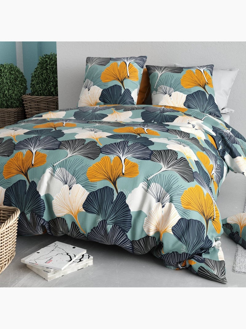 Parure housse de couette 100 % coton gink Multicolore - Kiabi