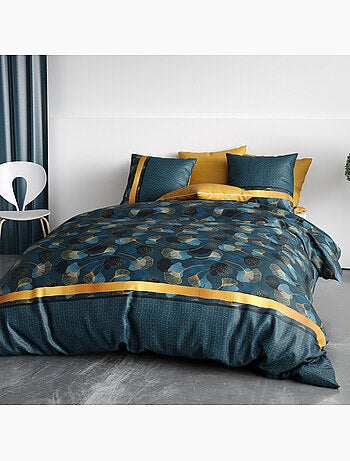 Parure housse de couette 100 % coton ginko