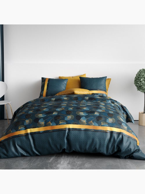 Parure housse de couette 100 % coton ginko - Kiabi