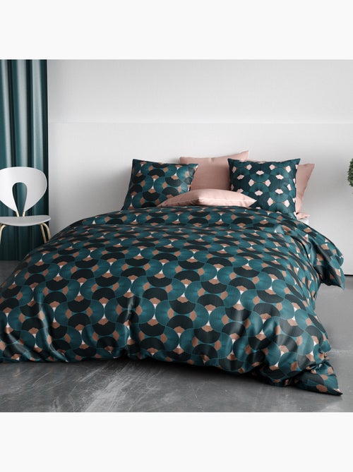 Parure housse de couette 100 % coton greek - Kiabi