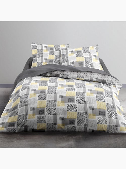Parure housse de couette 100 % coton - Kiabi Parure housse de couette 100 % coton - Kiabi