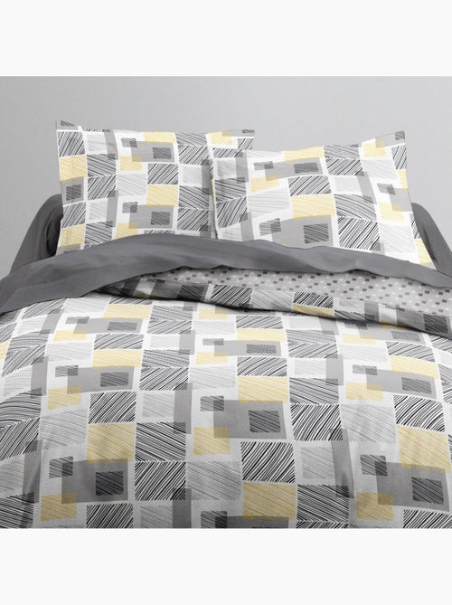 Parure housse de couette 100 % coton - Kiabi Parure housse de couette 100 % coton - Kiabi