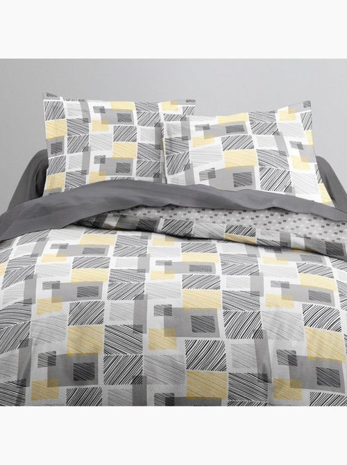 Parure housse de couette 100 % coton - Kiabi Parure housse de couette 100 % coton - Kiabi