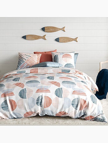 Parure housse de couette 100 % coton halley