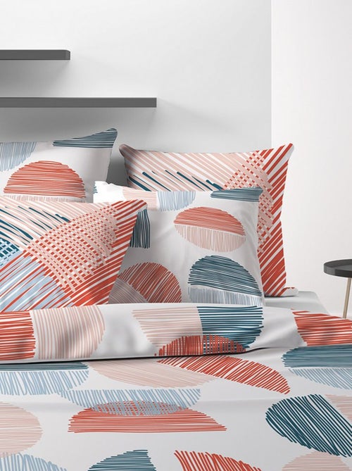 Parure housse de couette 100 % coton halley - Kiabi
