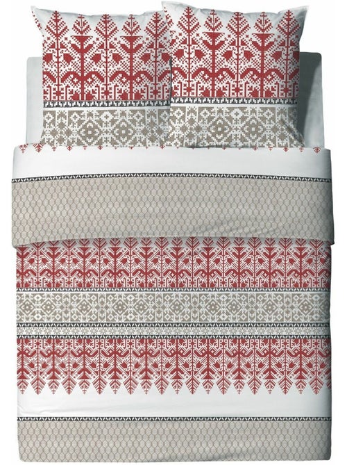 Parure housse de couette 100 % coton halti - Kiabi