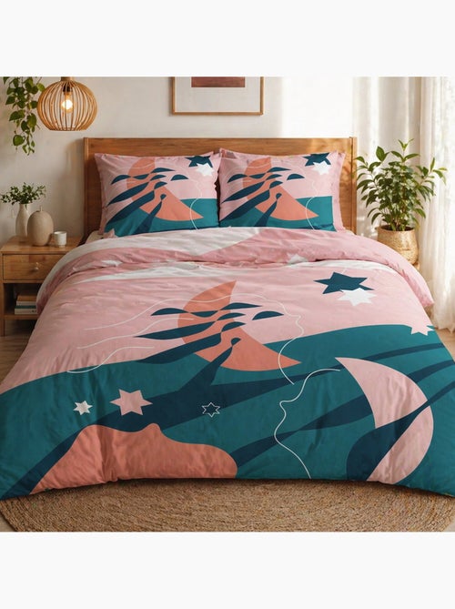 Parure housse de couette 100 % coton heol - Kiabi