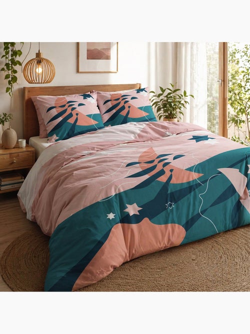Parure housse de couette 100 % coton heol - Kiabi