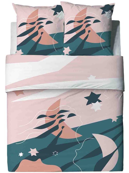 Parure housse de couette 100 % coton heol - Kiabi