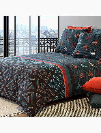 Parure housse de couette 100 % coton holi