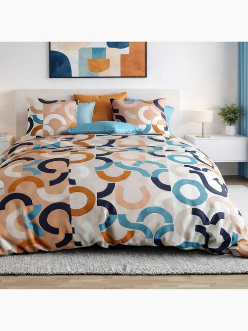 Parure housse de couette 100 % coton igor - Kiabi