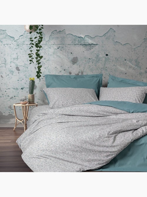 Parure housse de couette 100% coton Imprimée - June - Kiabi Parure housse de couette 100% coton Imprimée - June - Kiabi