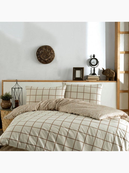 Parure housse de couette 100% coton Imprimée - Kare - Kiabi