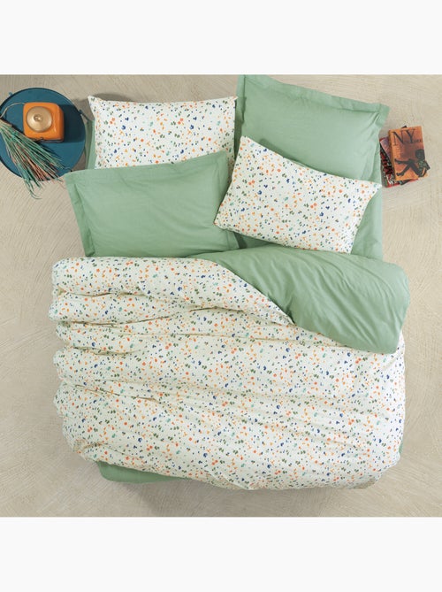 Parure housse de couette 100% coton Imprimée confettis - Lola - Kiabi