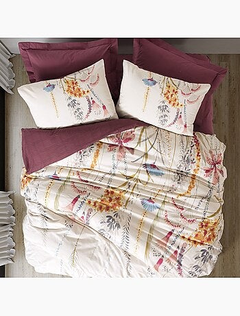 Parure housse de couette 100% coton Imprimée floral - Flos