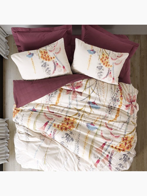 Parure housse de couette 100% coton Imprimée floral - Flos - Kiabi