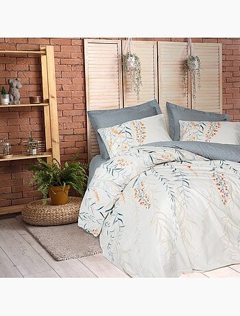 Parure housse de couette 100% coton Imprimée floral - Hiedra