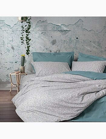 Parure housse de couette 100% coton Imprimée petites fleurs - June